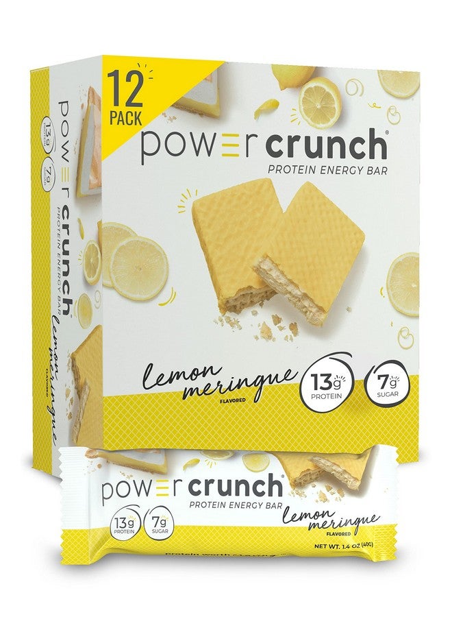 power crunch Protein Wafer Bars High Protein Snacks With Delicious Taste Lemon Meringue 1.4 Ounce (12 Count) - Image 1