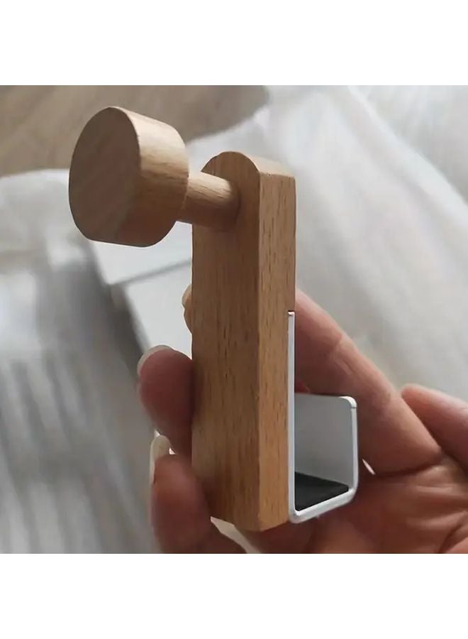 Colorful Wooden Door Hook Rack Easy Install Space Saving Towel Coat Organizer Modern Style - Image 4