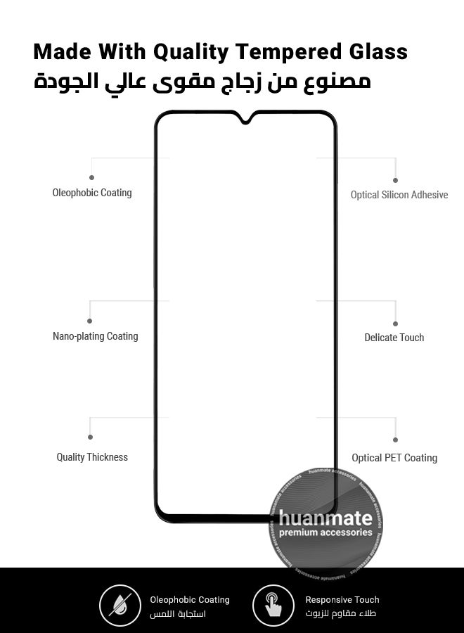 huanmate Samsung Galaxy A16 4G Screen Protector – Premium Edge to Edge Tempered Glass, High Transparency, Delicate Touch, Anti-Explosion, Smooth Arc Edges, Easy Installation  - Image 5