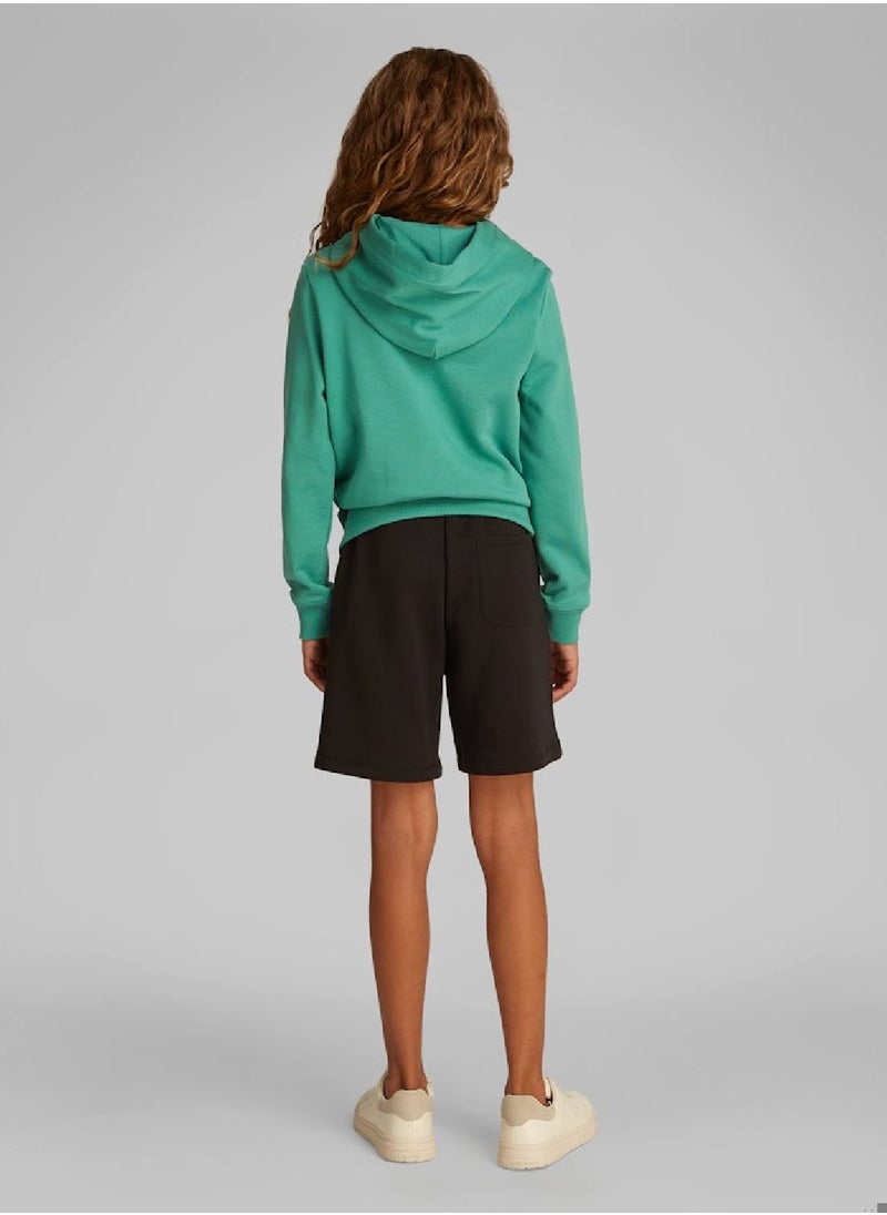 Calvin Klein Jeans Kids' Terry Hoodie - Cotton, Green  - Image 2