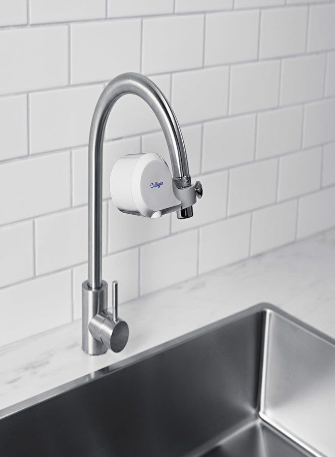 Culligan CULFMWHRF Faucet Mount Water Filter - White Water Filter for Sink Faucet Reduces Microplastics & Reduces Chlorine, Easy Installation Filtration System for Clean Tap Drinking - Image 2