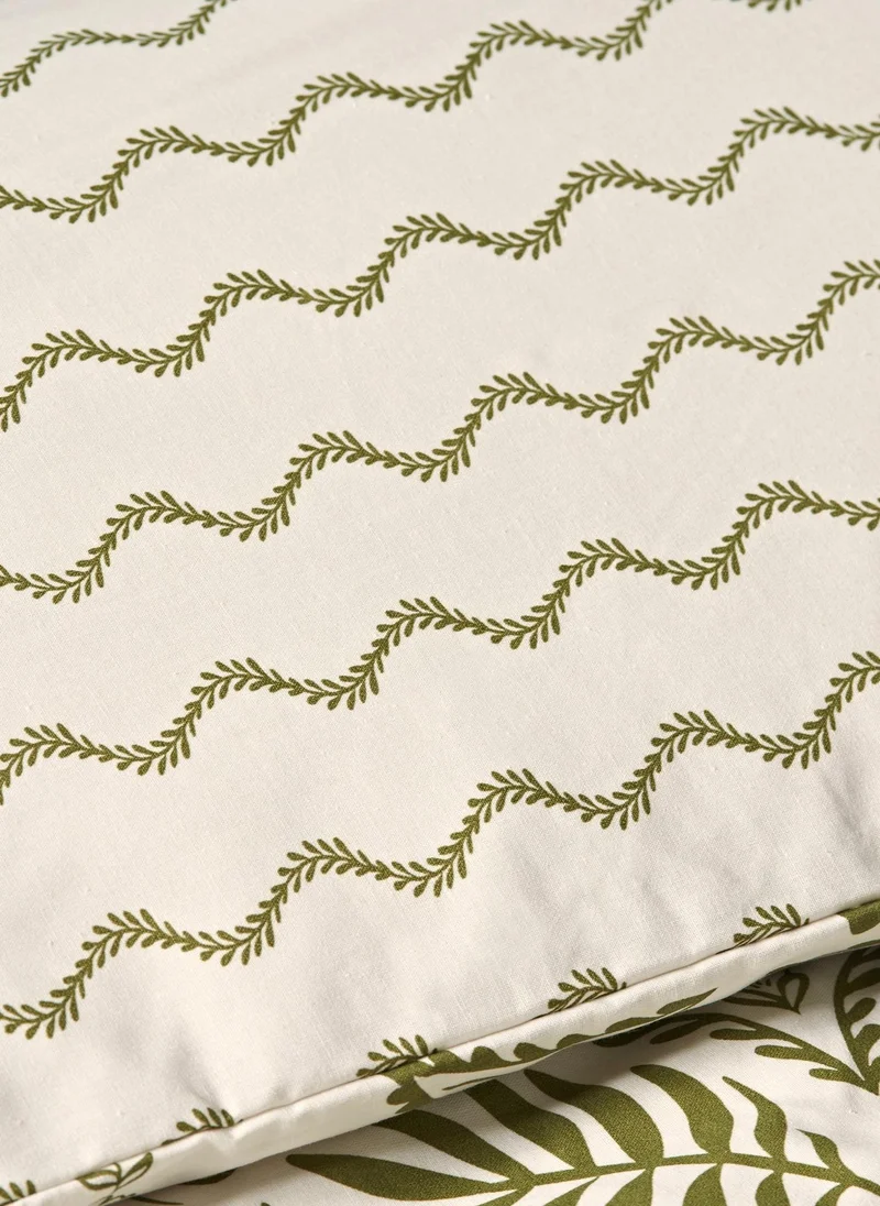 Matalan Green Green Palm Tile Duvet Set  | Best Price UAE