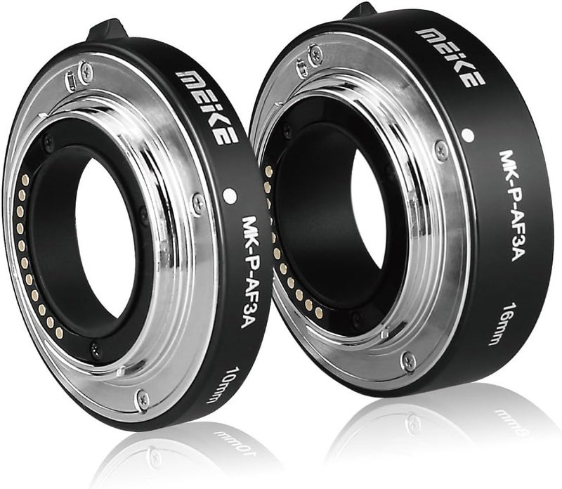 Meke MEIKE MK-P-AF3A Automatic Extension Tube For Olympus Panasonic Micro Four Thirds M4/3 System Camera Lenses 10MM 16MM (Metal Auto Focus Plastic Body) - Image 5