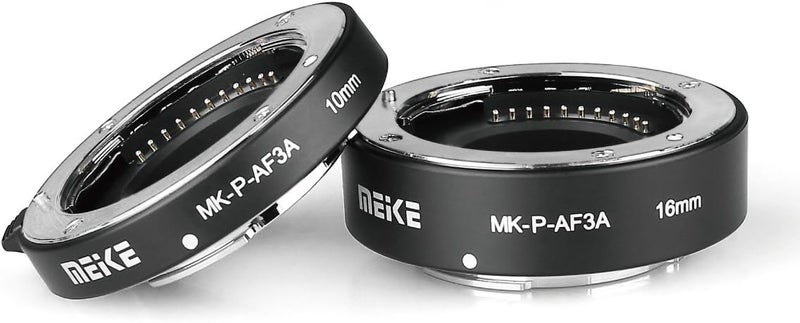 Meke MEIKE MK-P-AF3A Automatic Extension Tube For Olympus Panasonic Micro Four Thirds M4/3 System Camera Lenses 10MM 16MM (Metal Auto Focus Plastic Body) - Image 2