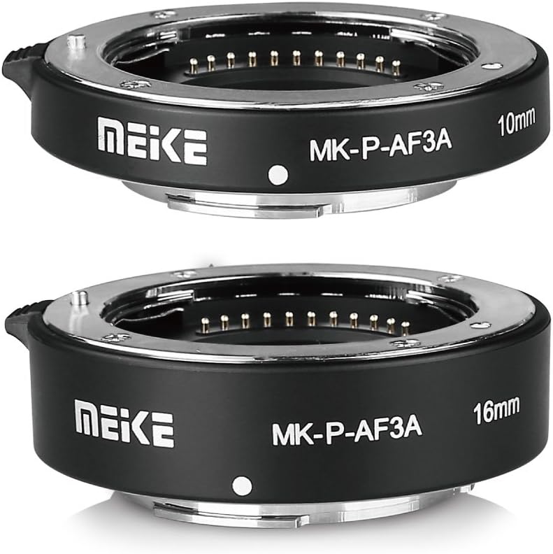 Meke MEIKE MK-P-AF3A Automatic Extension Tube For Olympus Panasonic Micro Four Thirds M4/3 System Camera Lenses 10MM 16MM (Metal Auto Focus Plastic Body) - Image 4