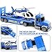 Dwi Dowellin 27 Large Friction Powered Police Truck Toy with Car and HelicopterSemi Truck Toys for 3 4 5 6 Years Old Toddlers Kids Boys Girls Gift - Image 4