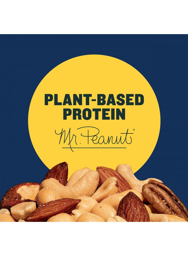 PLANTERS Salted Mixed Nuts, Party Snacks, Plant-Based Protein 10.3oz (1 Canister) - Image 4
