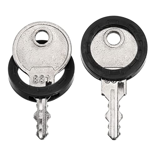 PATIKIL Key Cap Cover Rings, 10Pcs 24mm Keys Identifier Coding Tags Silicone Sleeve for Office House Apartment Black - Image 5