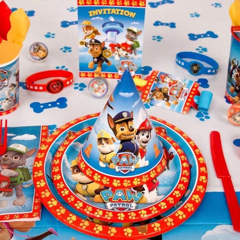 Unique أساور باو باترول المطاطية بألوان متنوعة 350 × 125 عبوة من 4 أساور للأطفال متينة من الفينيل هدايا ممتعة لحفلات الأطفال رائعة للحفلات والفعاليات - Image 5