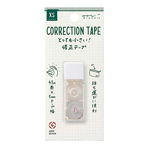Midori Correction Tape, XS Series, White (35263006) - Image 1