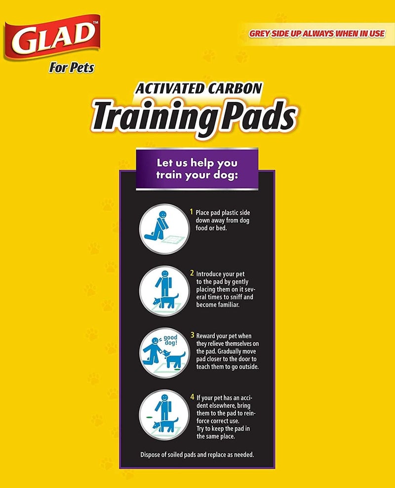 Glad for Pets Black Charcoal Puppy Pads | Puppy Potty Training Pads That Absorb & NEUTRALIZE Urine Instantly | New & Improved Quality - Image 4