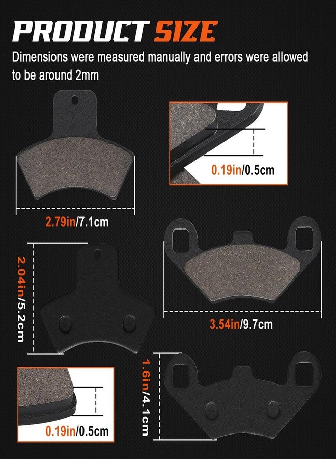 Slother Front and Rear Brake Pads for Polaris Sportsman 500 400 355 4x4 HO Scrambler 400 500 Trail Blazer 250 400 Magnum 500 325 Boss 330 325 Xpedition 325 Xplorer 400 Diesel 455 - Image 2