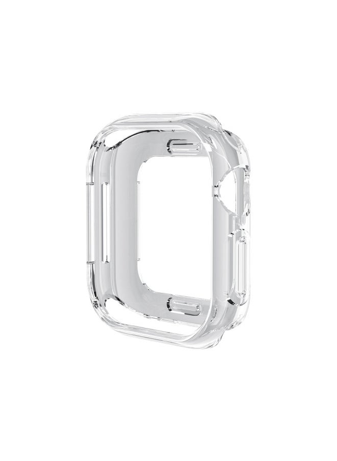 Generic - For Apple Watch10 Apple Watch Case Iwatch10 TPU Case Half Bag Hollow Case-Color:Transparent-Dimensions:S10#42mm (opp Packaging) - Image 1
