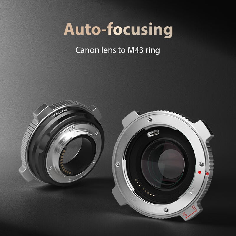 محول حاوية عدسة التركيز التلقائي VILTROX EF-M1 Pro مع منع الاهتزاف ونقل بيانات EXIF وتحديث من نوع C، بديل لعدسات Canon EF/EF-S لاستخدامها مع أجهزة Panasonic GH4 GH5 GH5S GH6 GF5 GF1 GX9 G9 و Olympus E-M5 E-M10II E-PL5 - Image 3