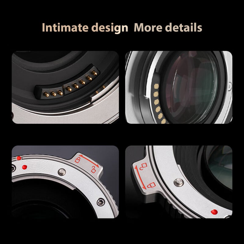 محول حاوية عدسة التركيز التلقائي VILTROX EF-M1 Pro مع منع الاهتزاف ونقل بيانات EXIF وتحديث من نوع C، بديل لعدسات Canon EF/EF-S لاستخدامها مع أجهزة Panasonic GH4 GH5 GH5S GH6 GF5 GF1 GX9 G9 و Olympus E-M5 E-M10II E-PL5 - Image 4