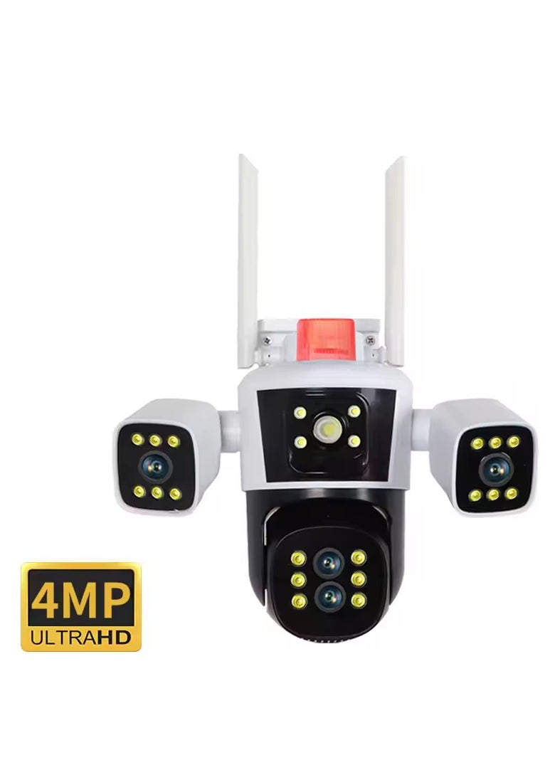 FIPKA 4MP 8k Wifi Outdoor 360 Ptz Camera Five Lens Four Screen 10x Optical Zoom Auto Tracking Security Wireless Network Cctv Camera  - Image 2