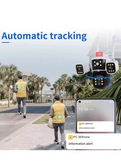 FIPKA 4MP 8k Wifi Outdoor 360 Ptz Camera Five Lens Four Screen 10x Optical Zoom Auto Tracking Security Wireless Network Cctv Camera  - Image 5
