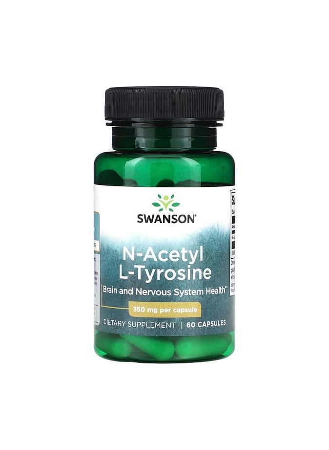 SWANSON إن-أسيتيل إل-تيروسين، 350 مجم، 60 كبسولة