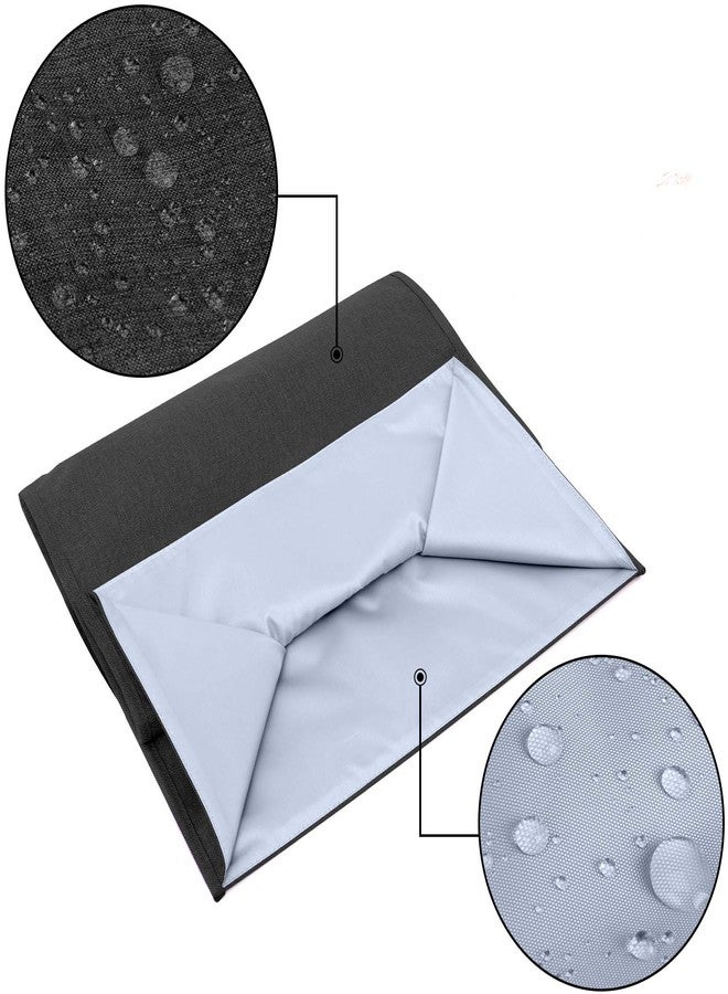 Luxja Dust Cover Compatible with 4.5-Quart and 5-Quart Stand Mixer, Cloth Cover with Pockets for Stand Mixer and Extra Accessories, Black - Image 3