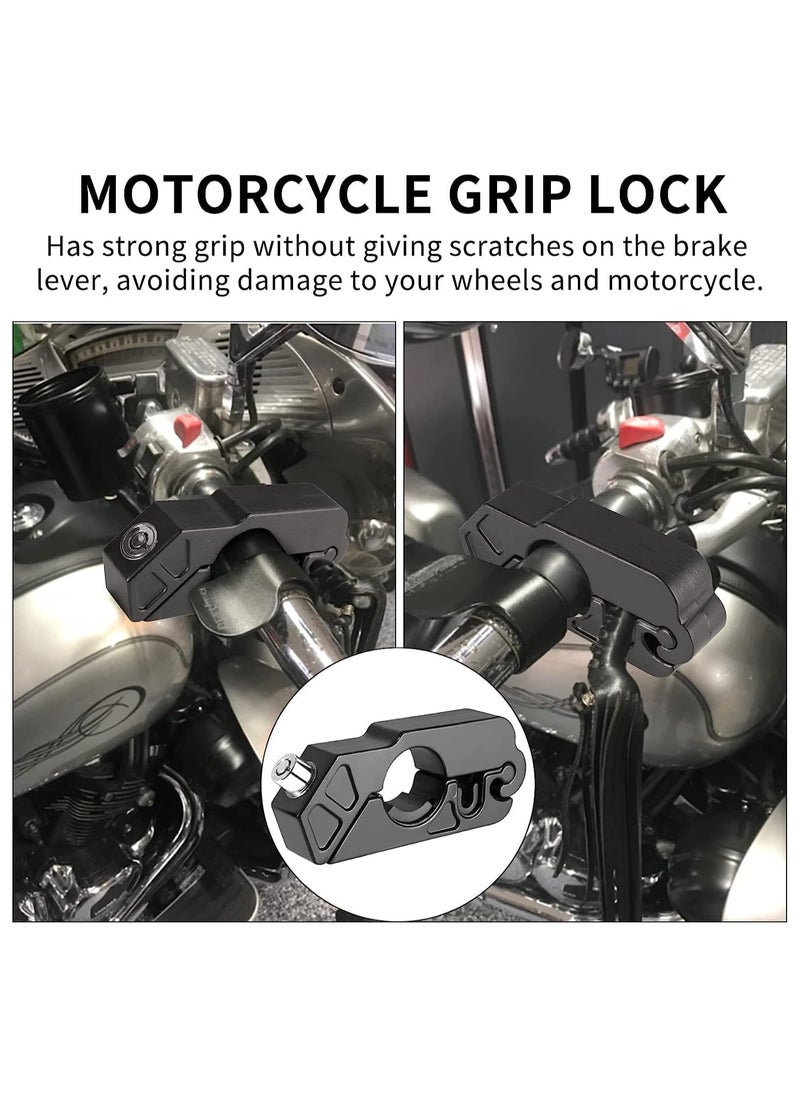 Captaintech Motorcycle Grip Lock Anti Theft Heavy Duty Motorcycle Lock fit for Motorcycles Mopeds Motorbikes Scooters ATVs Dirt Bike Street Bike Braking The Front Wheel Use on Grip Brake Handlebar  - Image 5