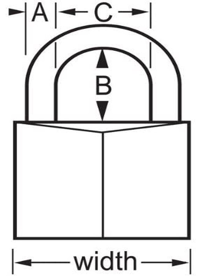 Master Lock 130D Solid Brass Padlock, 1-3/16-inch - Image 2