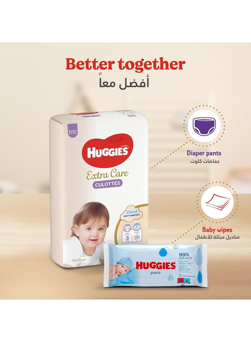 HUGGIES Huggies, Extra Care Culottes, Size 5, 12-17 kg, 34 Diaper Pants - Image 5
