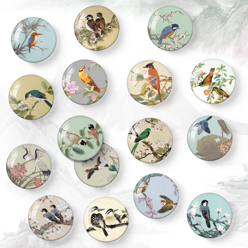 MORCART 16PCS Bird Fridge Magnets, Cute Decoration for Refrigerator Locker Whiteboard Decorative Magnetic Board Cabinets Classroom Office Cubicle - Image 5