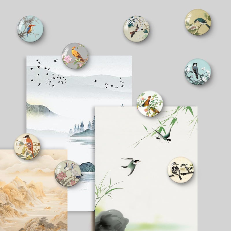 MORCART 16PCS Bird Fridge Magnets, Cute Decoration for Refrigerator Locker Whiteboard Decorative Magnetic Board Cabinets Classroom Office Cubicle - Image 4