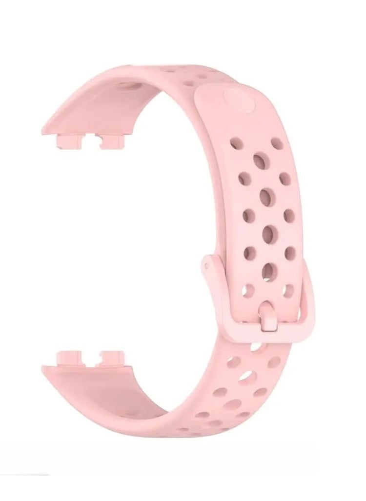 Silicone Strap For Huawei Band 8/9  Smart Watch Wrist Strap Soft Sport Replacement -pinl
