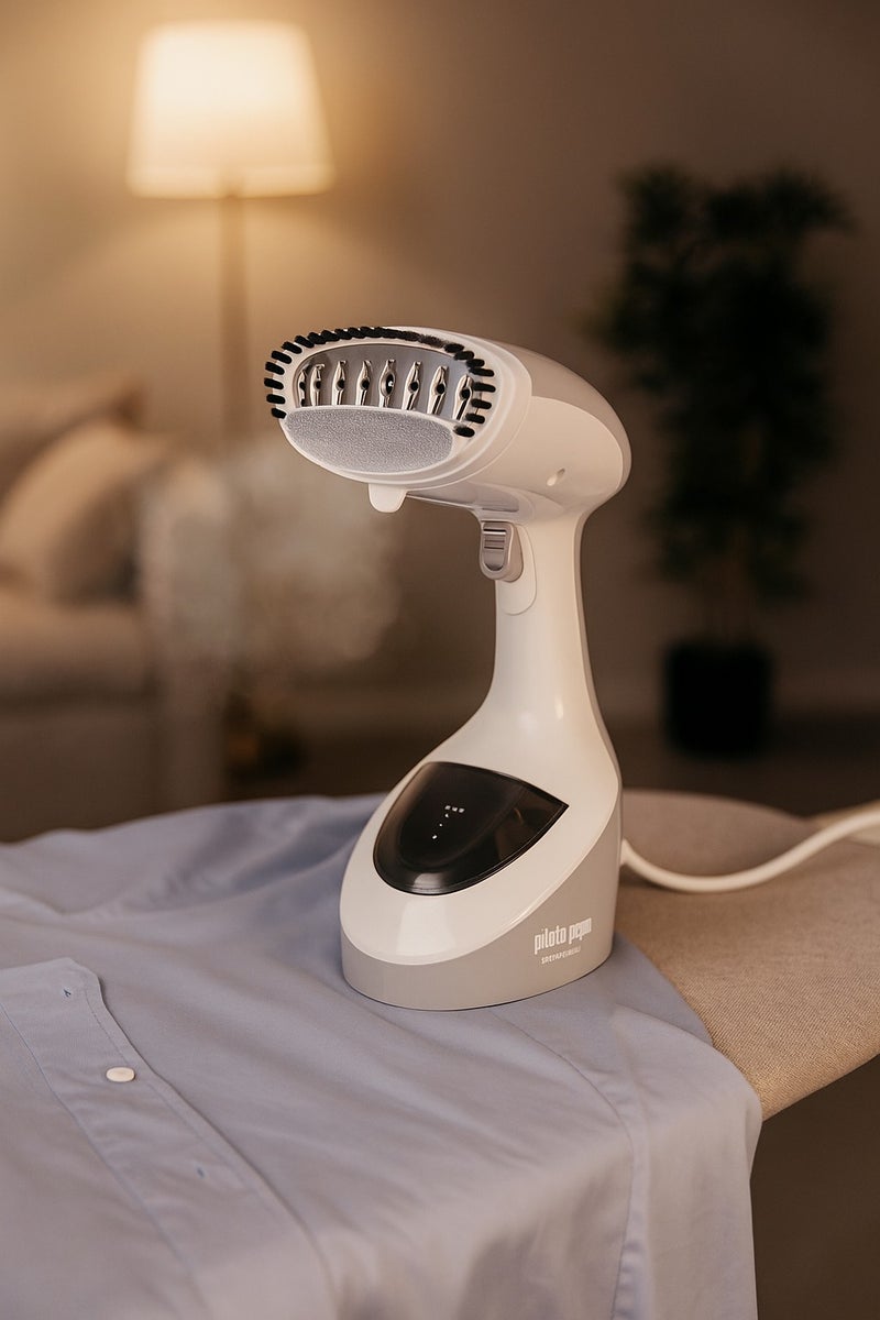 HomeMaster Portable Steam Iron - Powerful steam with stainless steel plate, detachable 300ml water tank, 1.8m cord, continuous steam lock and overheat protection.  - Image 1