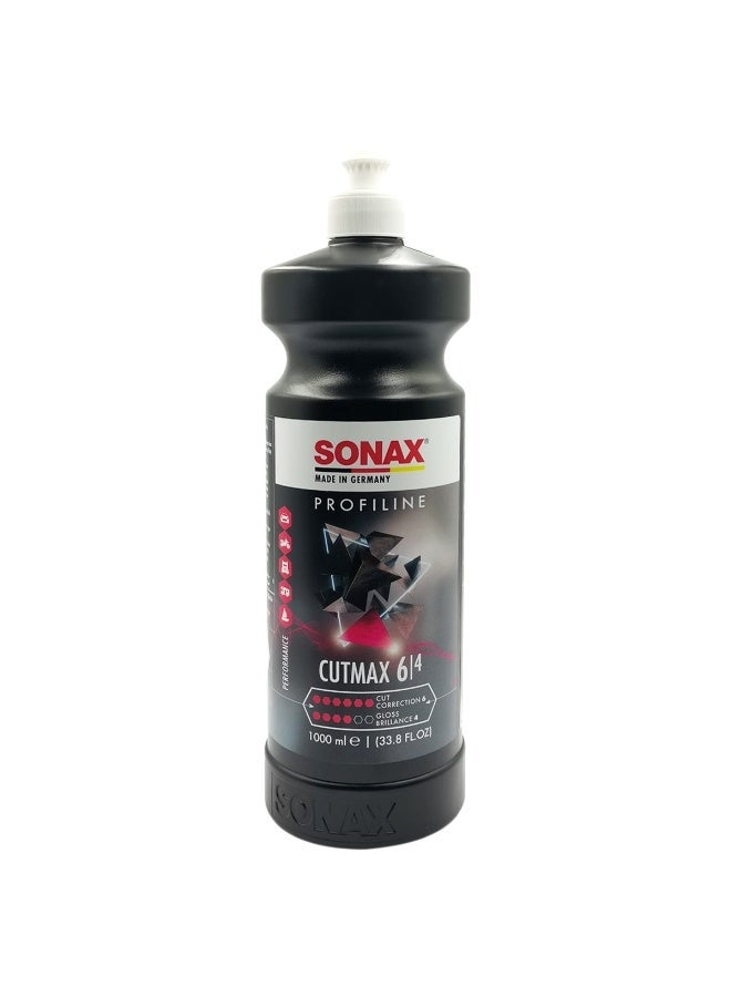 سوناكس مركب التلميع الخشن SONAX Profiline CutMax 6/4 (سعة 1000 مل) - محلول تلميع طلاء السيارات وإزالة الخدوش - Image 1
