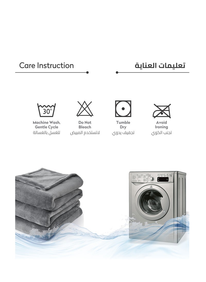 دوناتيلا - بطانية صوف مقاس كينج (200 * 240 سم) بطانية رمي فائقة النعومة مع 300 جرام لكل متر مربع أفضل رميات قطيفة دافئة خفيفة الوزن للسرير والأريكة والأريكة والتخييم والألمنيوم - Image 1