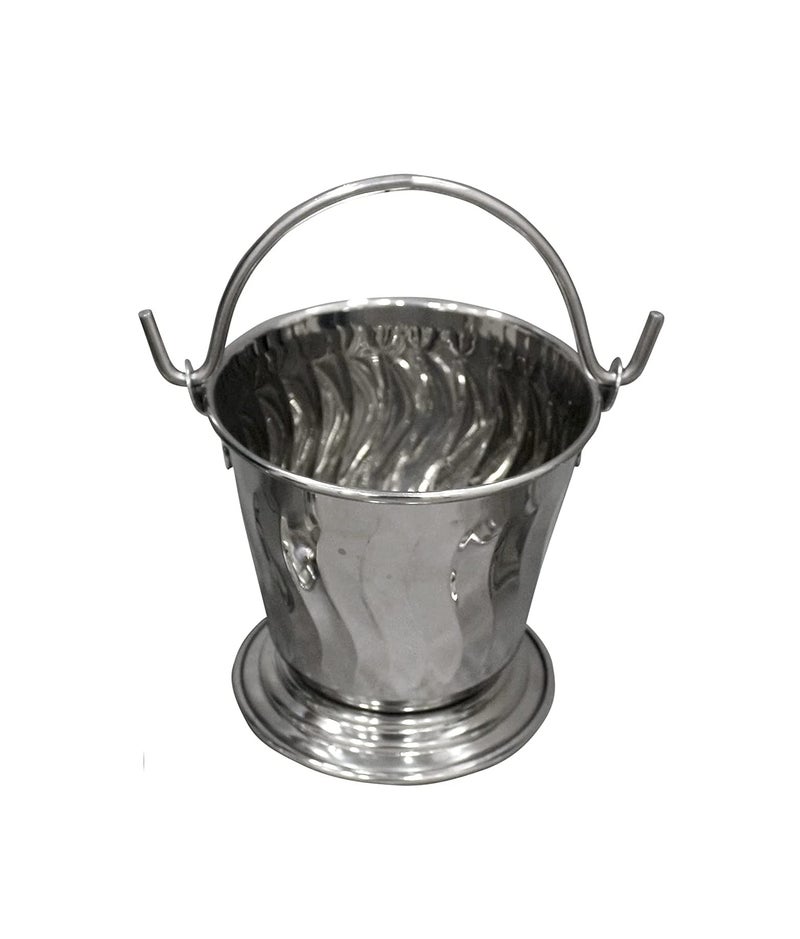 Dynore Stainless Steel Daal/Sabji/Gravy Serving Bucket/Balti Medium - Image 5