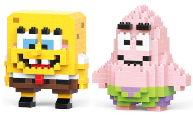 ليلي براذر مجموعة قوالب بناء سبونجبوب ، مجموعة بناء مكعبات DIY ، طوب بناء كلاسيكي صغير متوافق مع ليجو مناسب للأولاد والبنات الذين تتراوح أعمارهم بين 14 عامًا فما فوق (مجموعتان ، 368 قطعة في المجموع) - Image 1