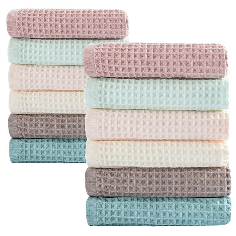 vfaejll Cotton Kitchen Towels12 Pack Waffle Weave Dish Towels for Drying Dishes13x13 Inches Dish Rags for Washing Dishes Kitchen TowelsMix Color Dish Towels