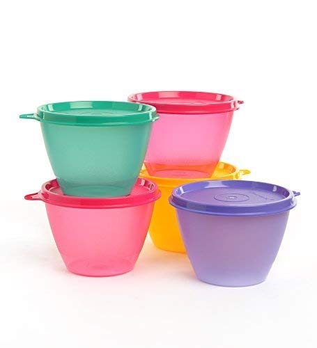 Tupperware Bowled Over Plastic Container Set  450 ml Set of 5 Multicolored - Image 2