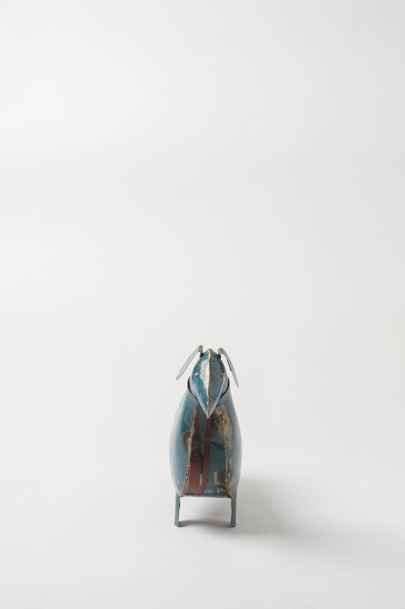 DaCultur De Kulture Handcrafted Reclaimed Iron Vintage Dog Decorative Collectible Figurine showpiece Beautify Home Office Holiday dcor Blue Dog - Image 3