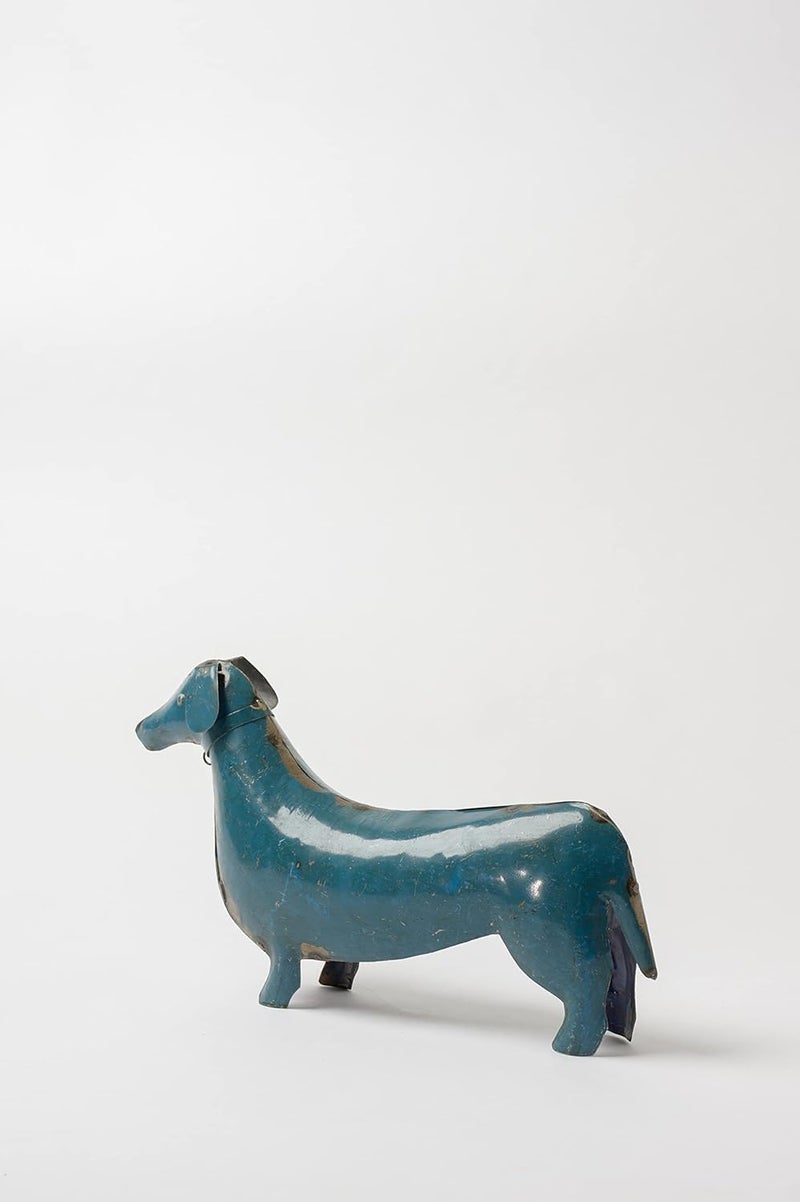 DaCultur De Kulture Handcrafted Reclaimed Iron Vintage Dog Decorative Collectible Figurine showpiece Beautify Home Office Holiday dcor Blue Dog - Image 5