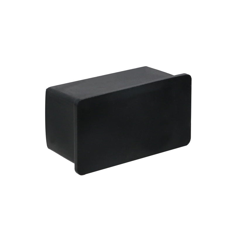 Geesatis 12 PCS 2" X 1" Rubber Furniture Feet Cover, Table Chair Leg Cover, Hardwood Floor Protector, Double Thickness, Black, PVC, Rectangle - Image 4