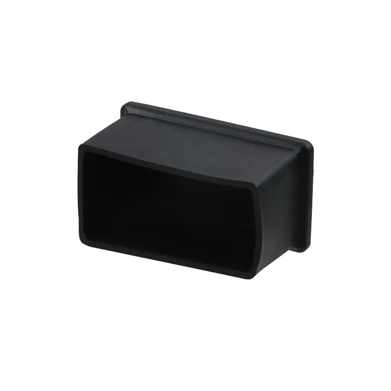 Geesatis 12 PCS 2" X 1" Rubber Furniture Feet Cover, Table Chair Leg Cover, Hardwood Floor Protector, Double Thickness, Black, PVC, Rectangle - Image 5