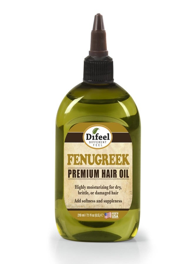 Difeel Fenugreek Premium Hair Oil 7.1 Ounce - Fenugreek Oil for Hair, Pre or Post Shampoo Treatment for All Hair Types - Image 1