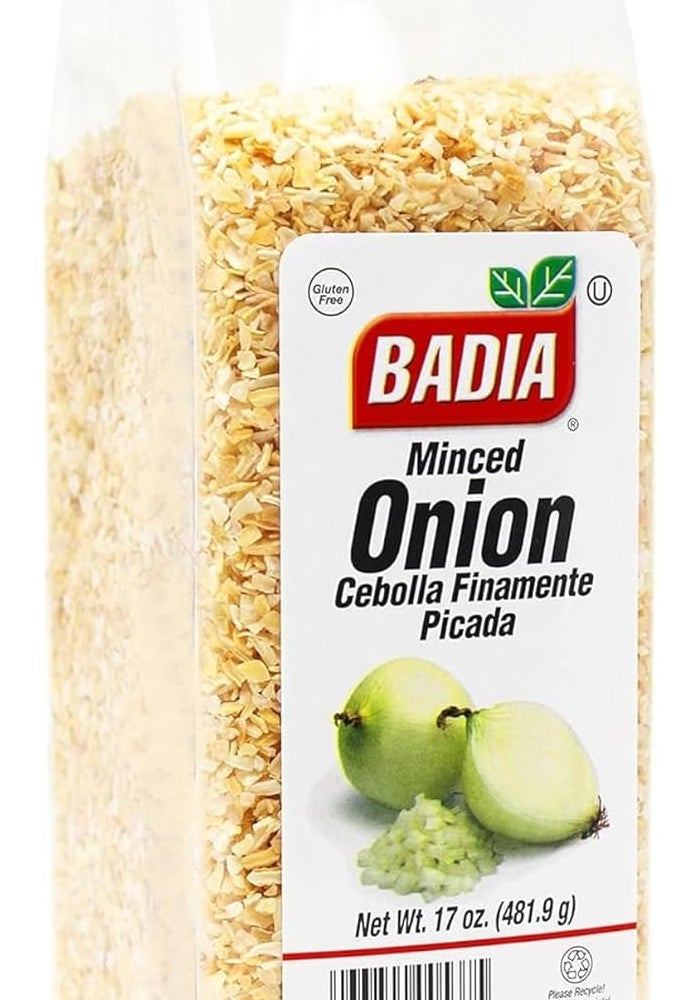 Badia Minced Onion - 17 oz (481.9 g) - Gluten-Free Seasoning - Image 1