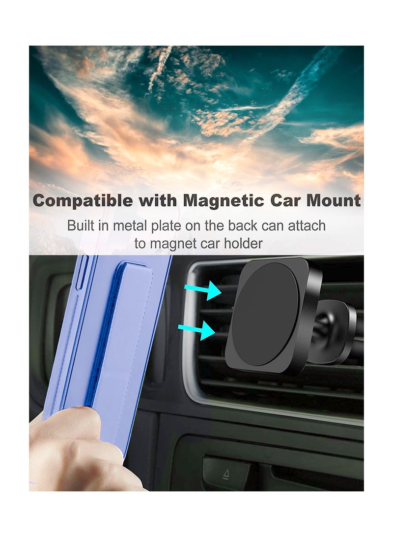 Wtech Hand Grip Foldable Magnetic Kickstand Wrist Strap Finger Grip With Built-In Iron Case Cover For Samsung Galaxy A05s 4G 2023 Sky Blue - Image 3