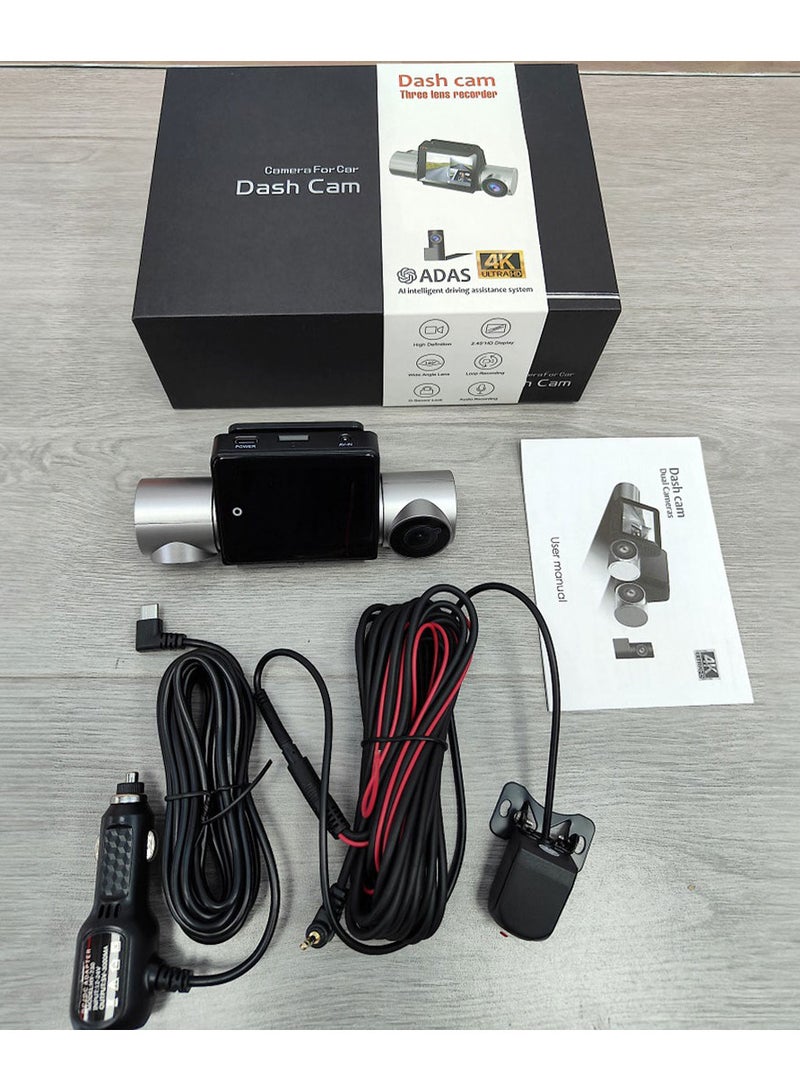 Generic Car dashcam camera set 4K front and back A6s PRO  - Image 5