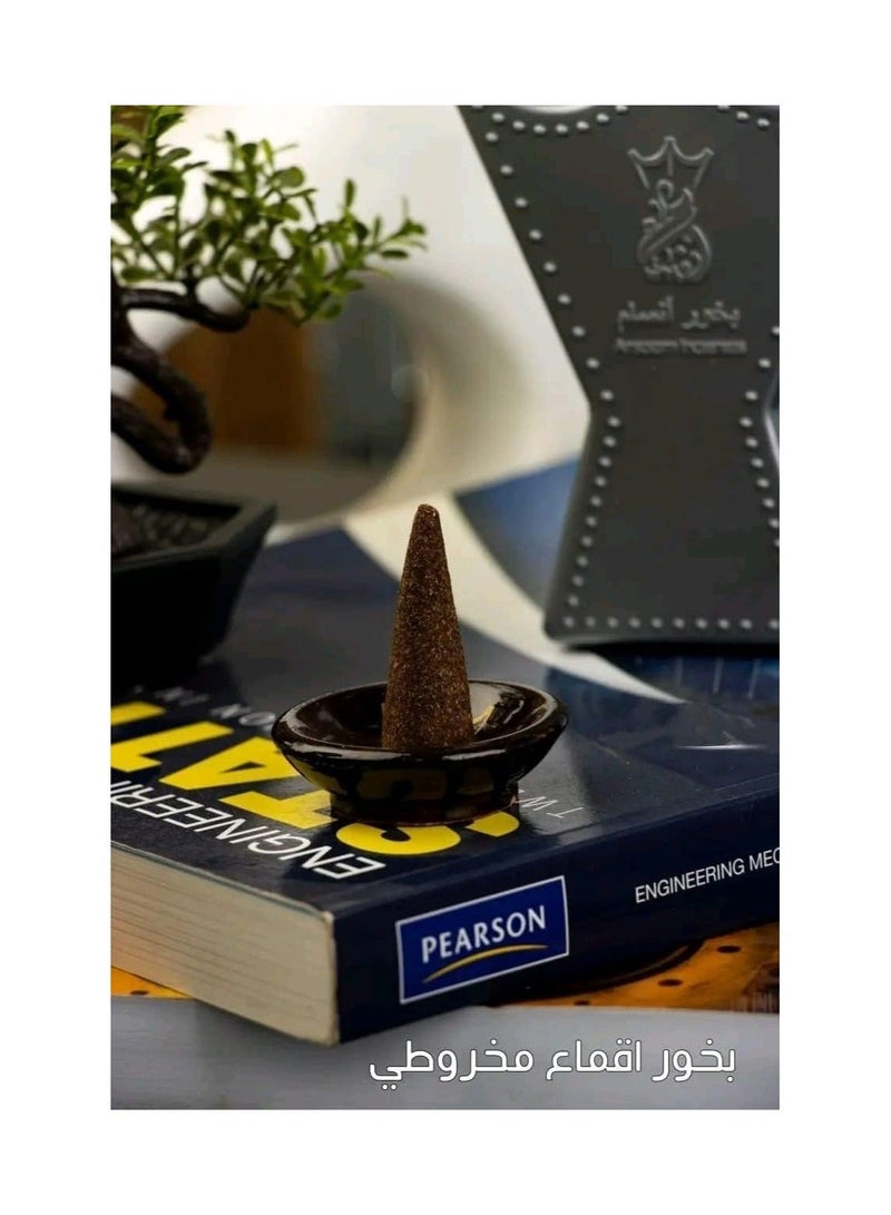 بخور أنسام عالي الجودة يدوم حتى 45 دقيقة، هدية رمضان للرجال والنساء (روح المسك 10 مخاريط) - Image 3