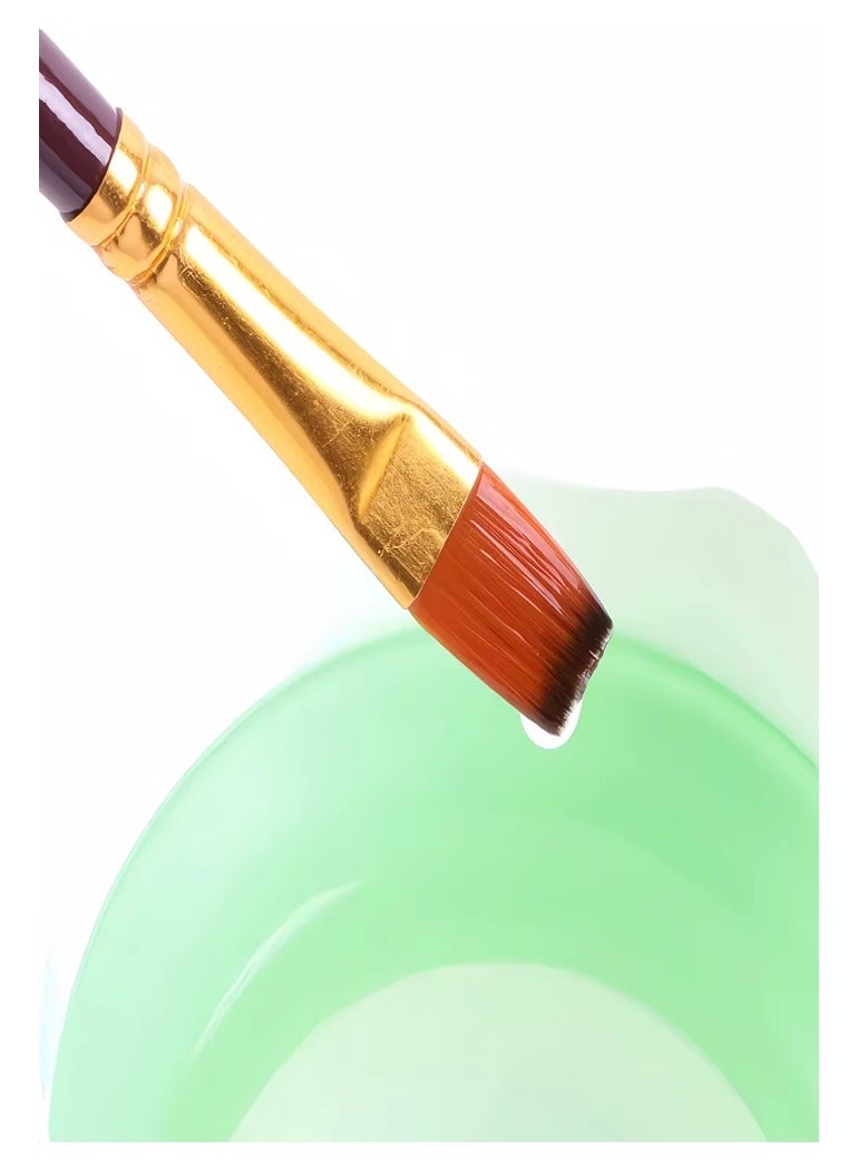 Keep Smiling Keep Smiling 3pcs Nylon Hair Acrylic Oil Painting Artist Paint Brush for Art Drawing Painting - Image 5