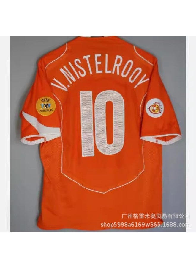 2004 Dutch Home Court#10 V.nistelrooy Football Jersey - Image 1