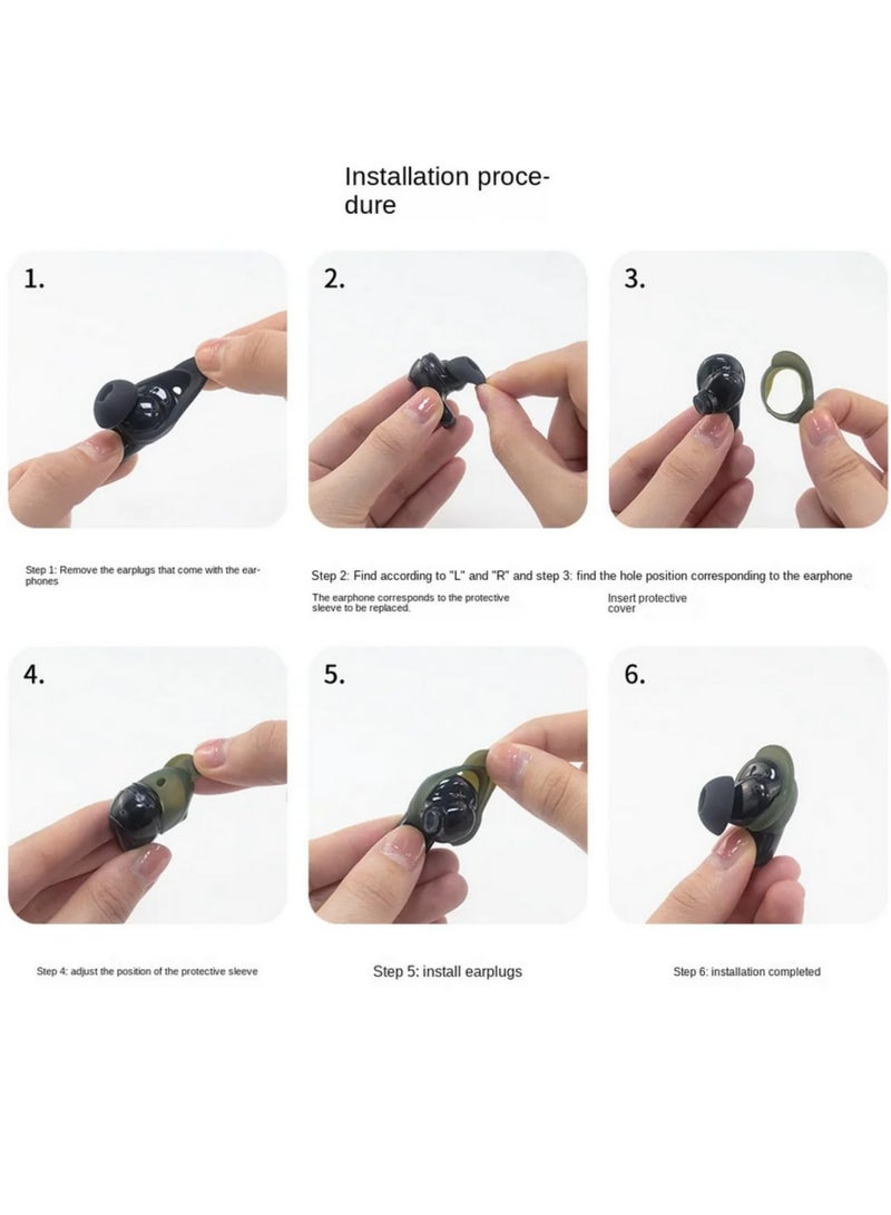 3 Pairs Silicone Replacement Earbud Tips for Bose QuietComfort Earbuds II/Ultra Dustproof Non-Slip Ear Covers Secure & Comfortable Fit for Sports Running Jogging  - Image 5