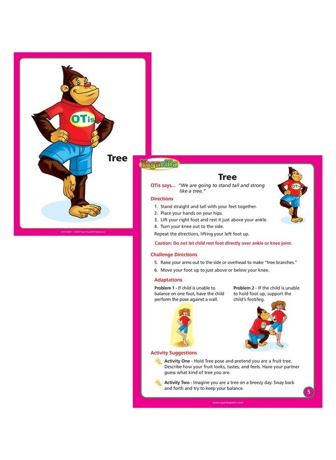 Super Duper Publications Super Duper Publications | Yogarilla® Exercises and Activities Yoga Fun Deck | Occupational Therapy Flash Cards | Core Strength and Balance Training | Educational Learning Resources or Children  - Image 5
