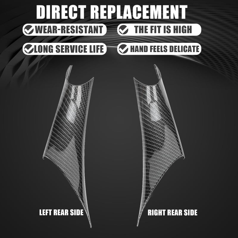 WEILEITE Rear Interior Inner Inside Door Pull Handle Grab Cover Fit for BMW 320,328,330,335,M3 F30/F31/F34/F80 3 Series 2012-2018 and 418,420,428,430,435,M4 F32/F33/F36/F82/F83 4 Series 2014-2017 - Image 2